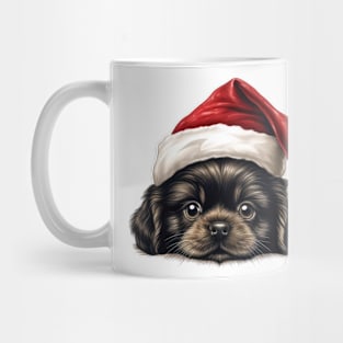 Christmas Peeking Puppy Mug